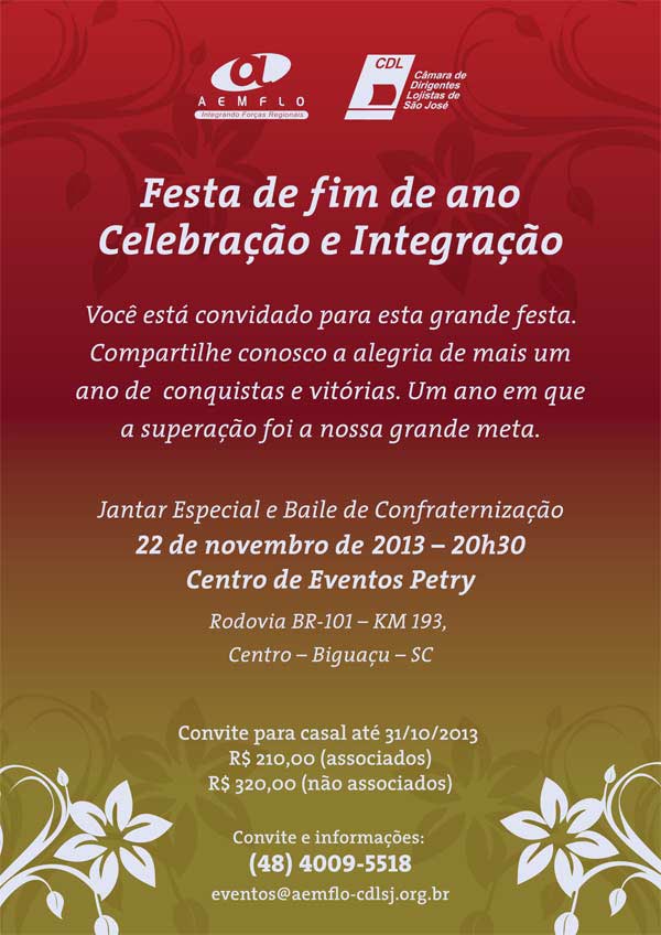 Está Chegando A Festa De Fim De Ano Das Entidades Aemflo E Cdlsj 5561